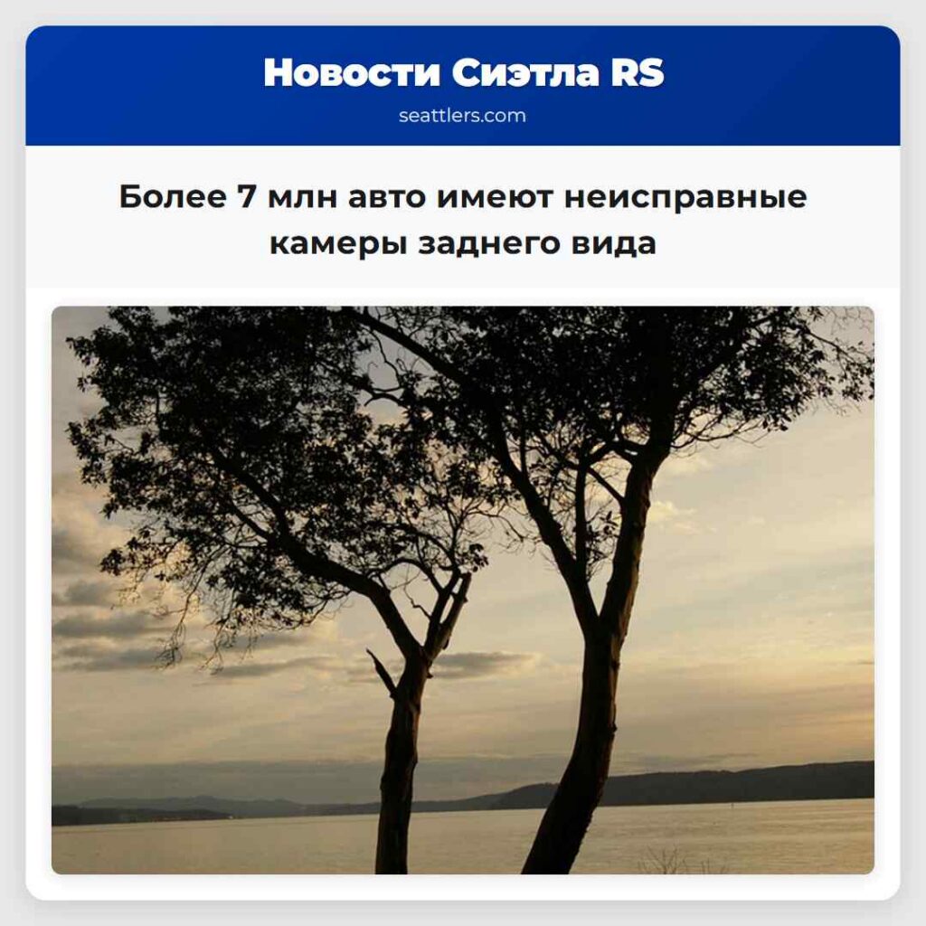 Более 7 млн авто имеют неисправные камеры заднего