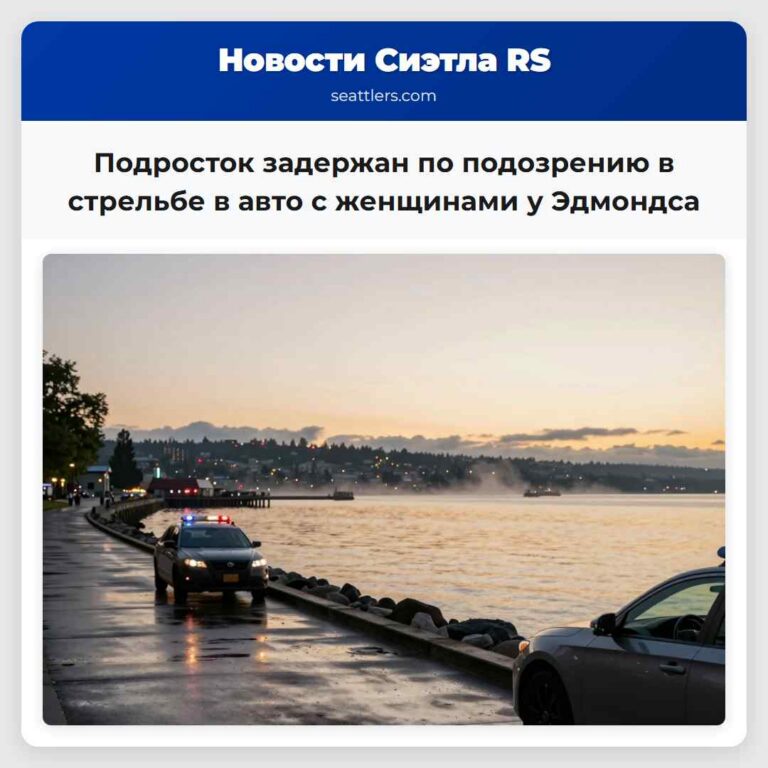 Подросток задержан по подозрению в стрельбе в авто с женщинами у Эдмондса