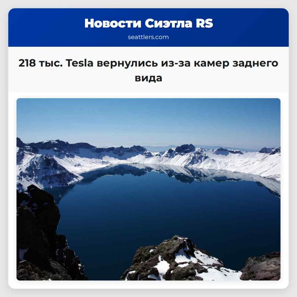218 тыс. Tesla вернулись из-за камер заднего вида