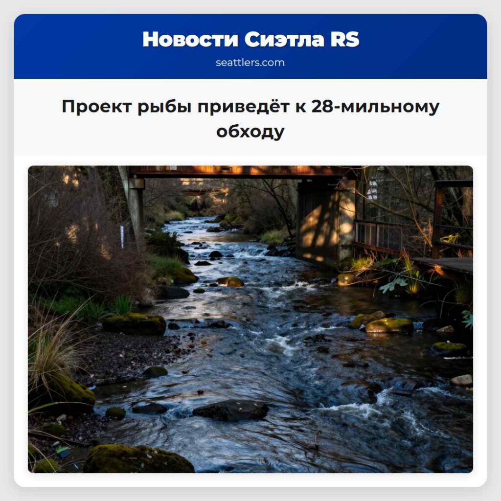 Проект рыбы приведёт к 28-мильному обходу