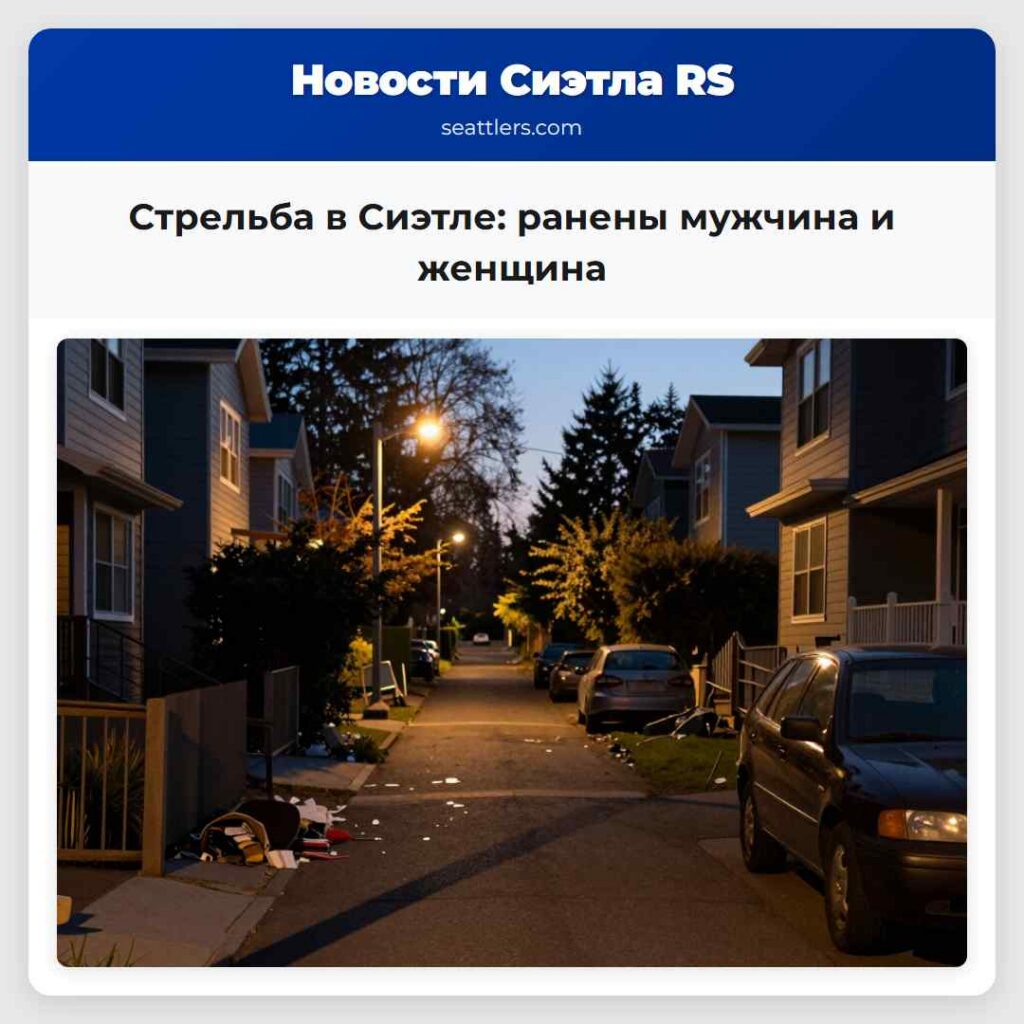 Стрельба в Сиэтле: ранены мужчина и женщина