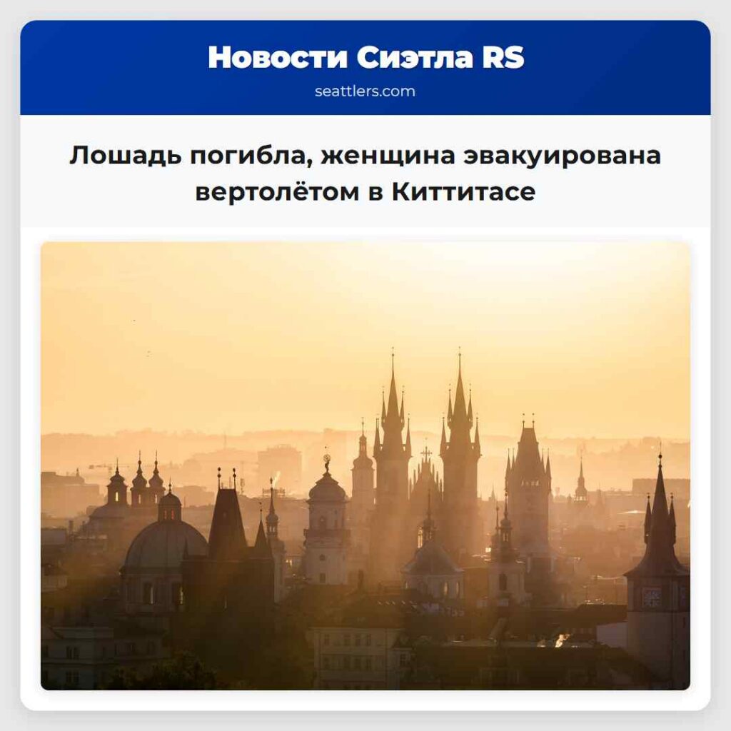 Лошадь погибла, женщина эвакуирована вертолётом в
