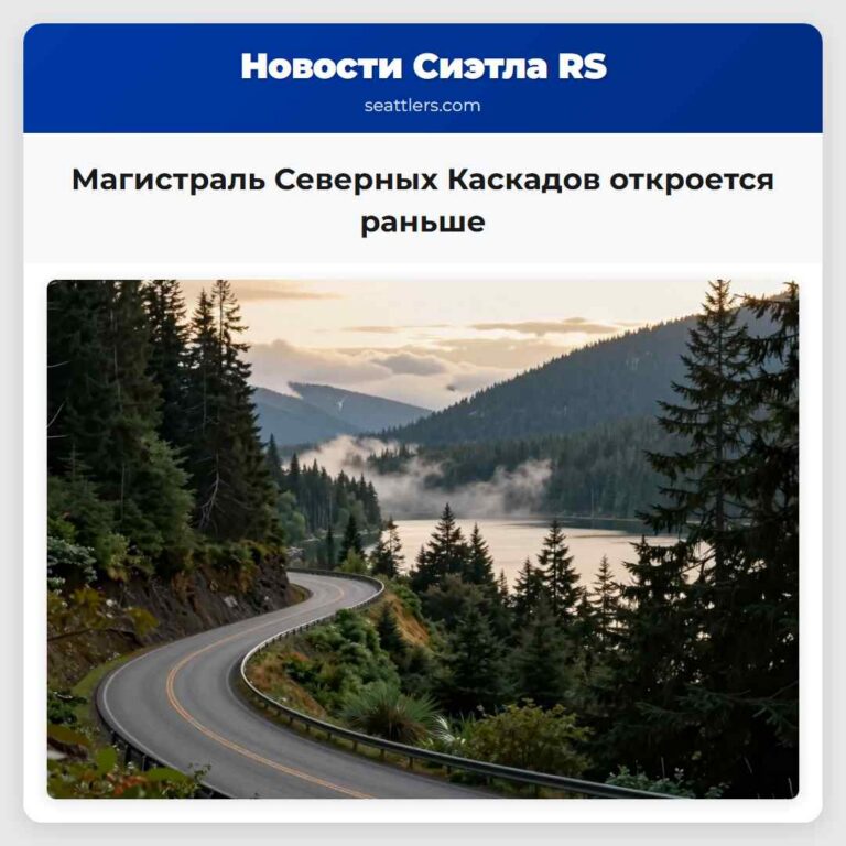Магистраль Северных Каскадов откроется раньше
