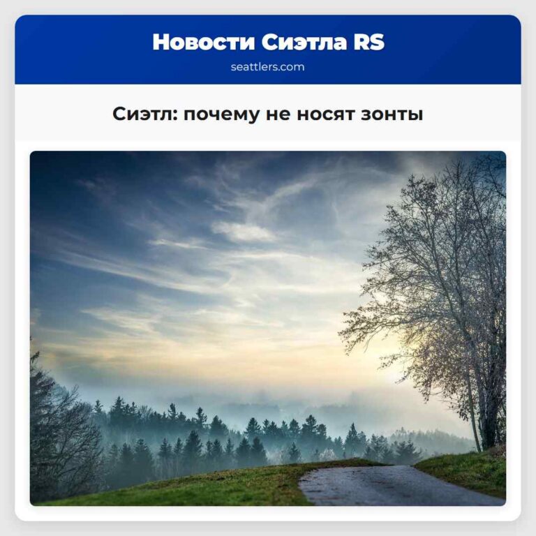 Сиэтл почему не носят зонты