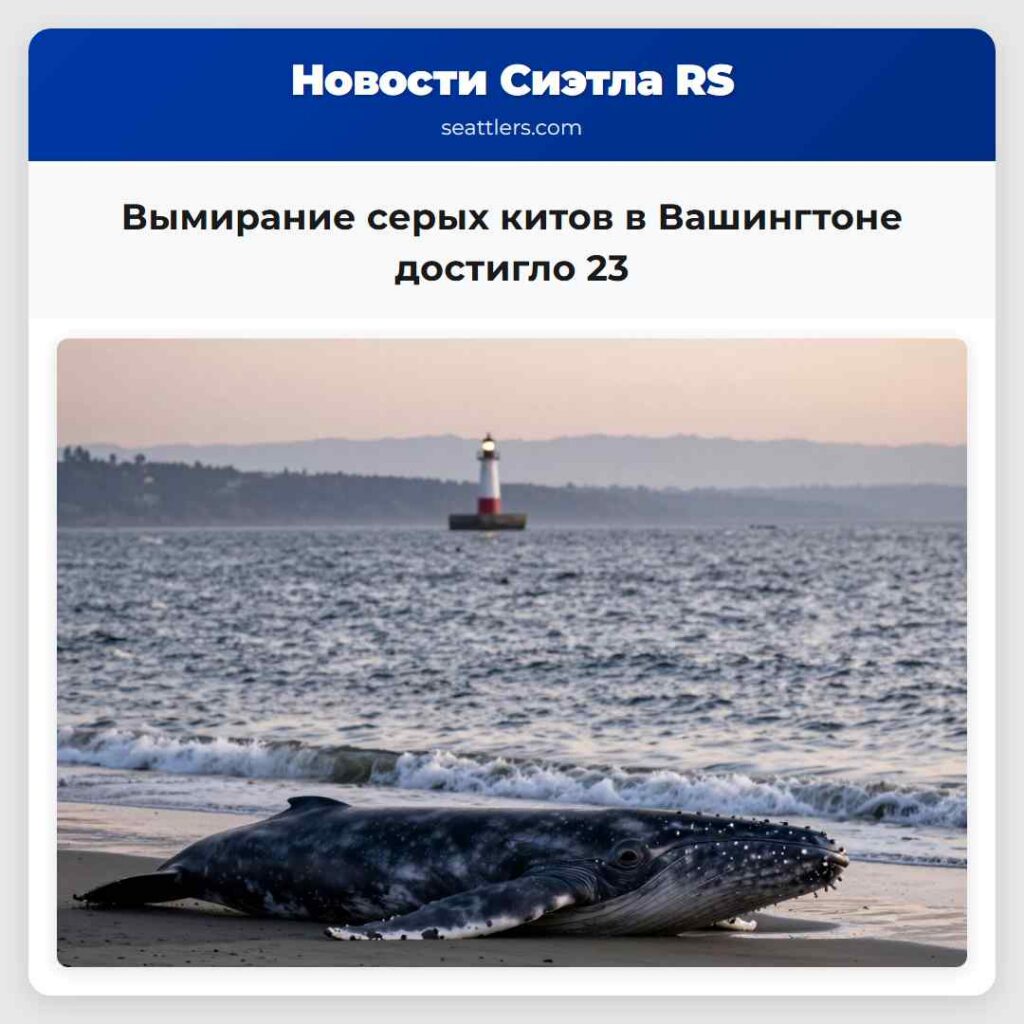 Вымирание серых китов в Вашингтоне достигло 23