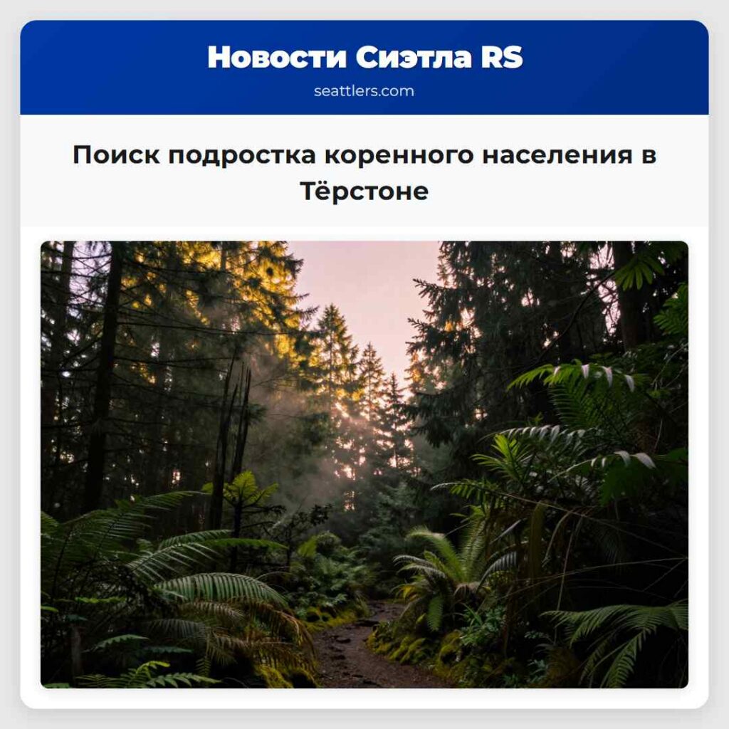 Поиск подростка коренного населения в Тёрстоне