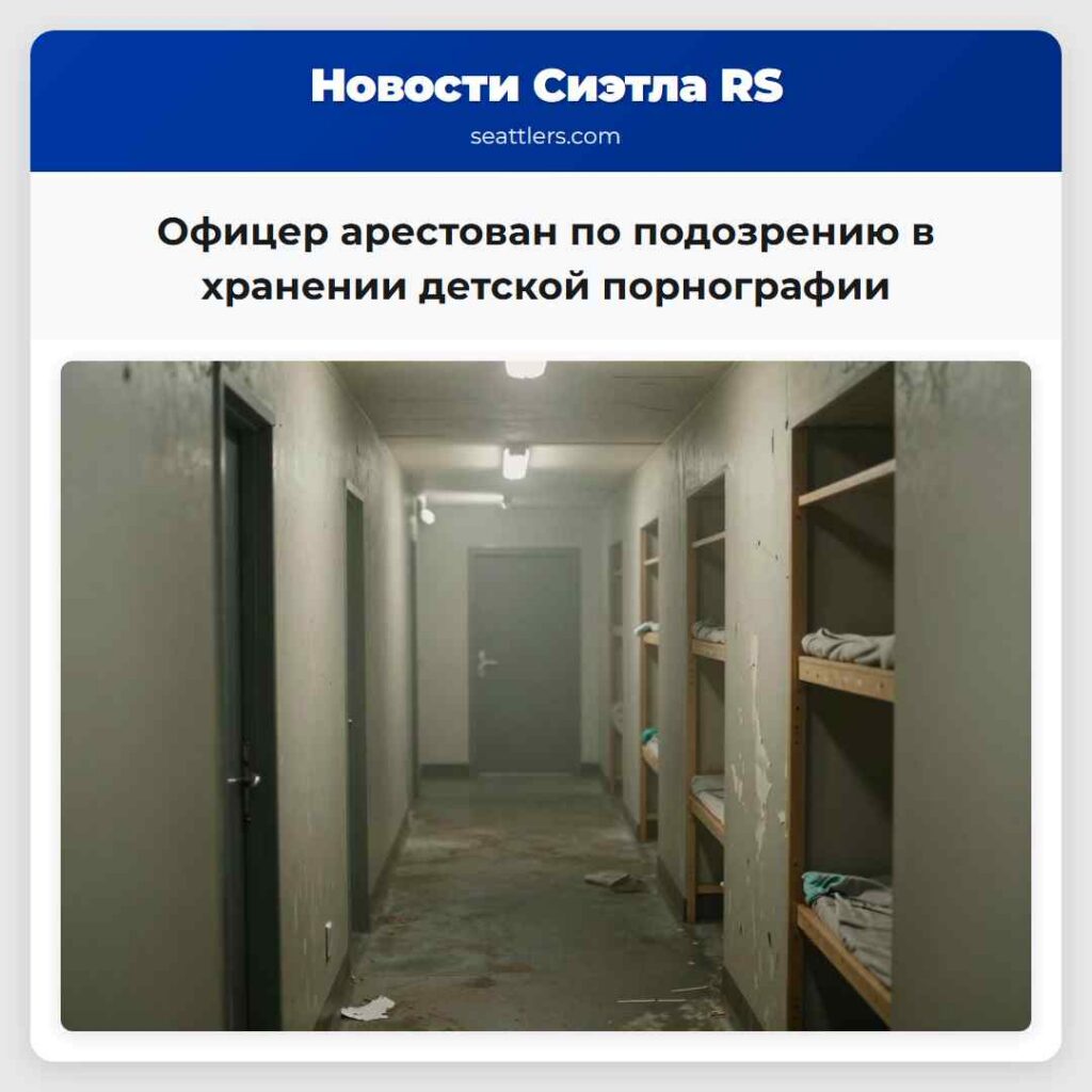 Офицер арестован по подозрению в хранении детской