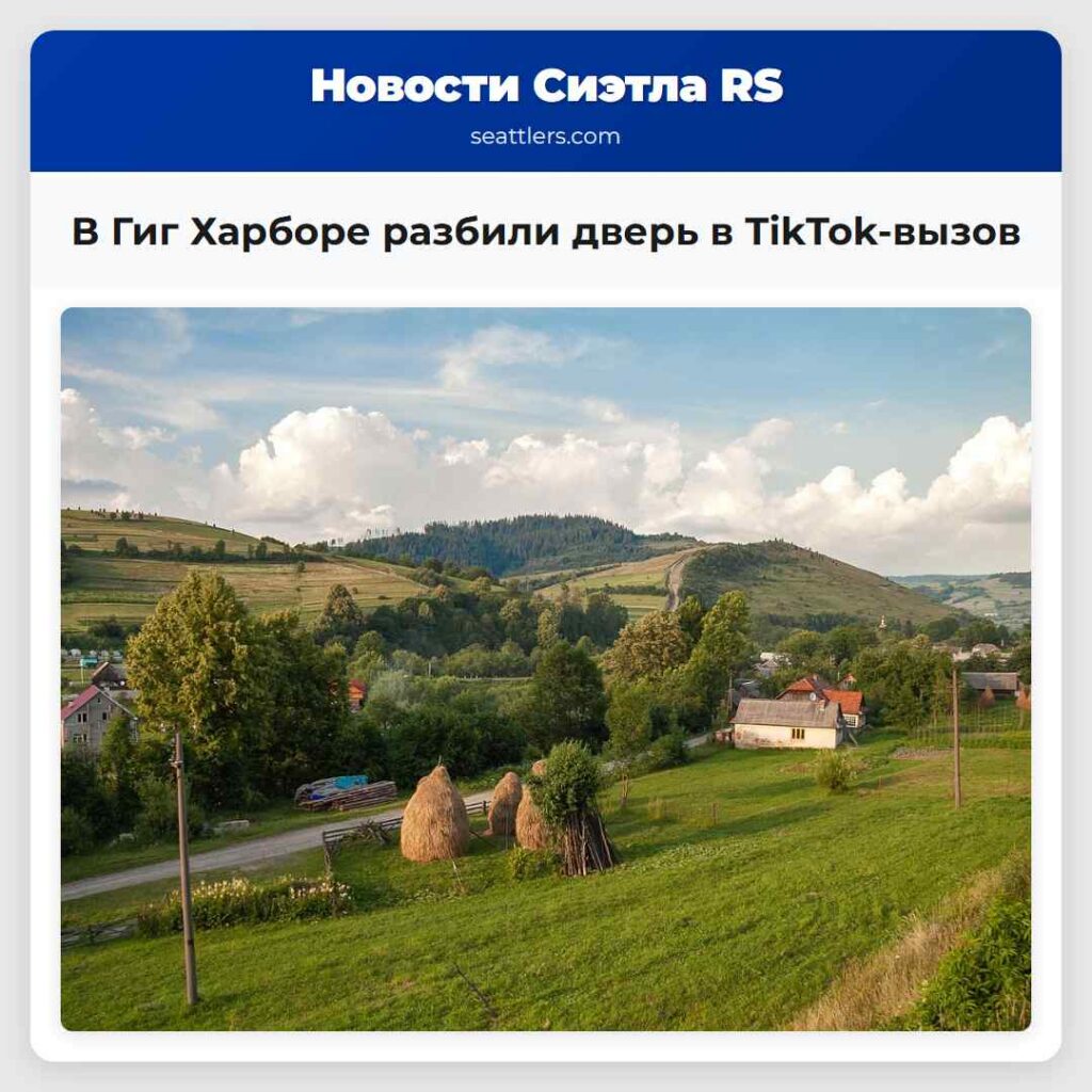 В Гиг Харборе разбили дверь в TikTok-вызов