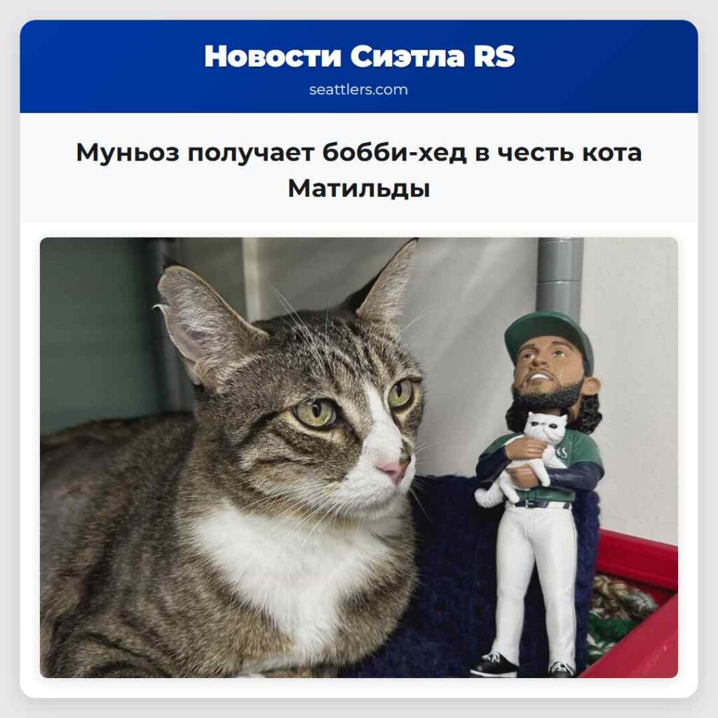 Муньоз получает бобби-хед в честь кота Матильды
