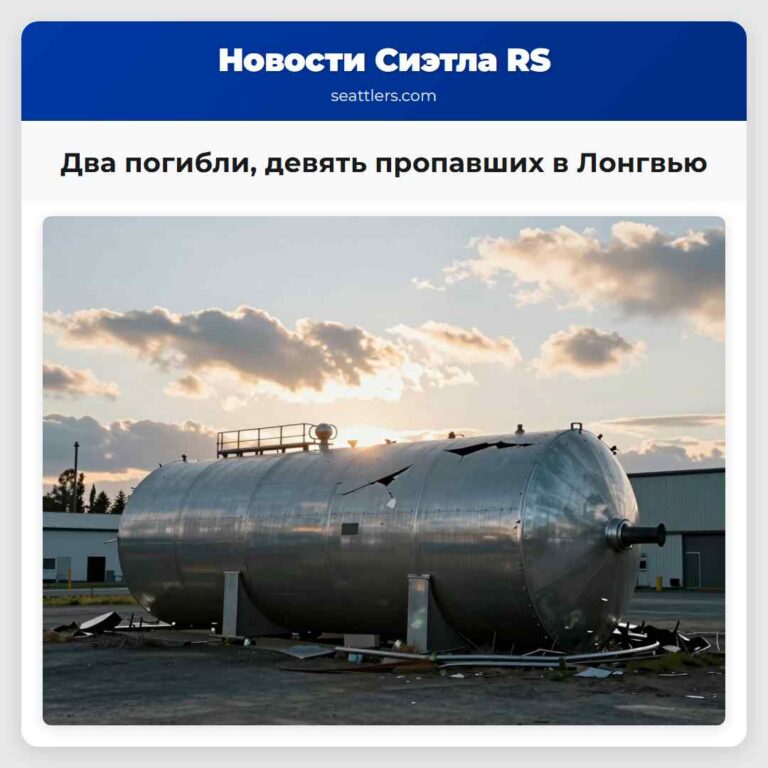 Два погибли девять пропавших в Лонгвью