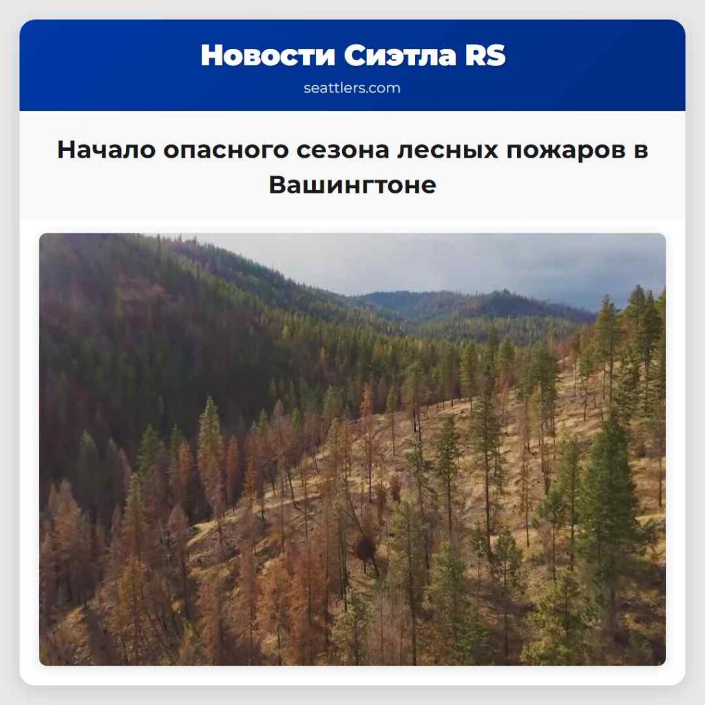 Начало опасного сезона лесных пожаров в Вашингтоне