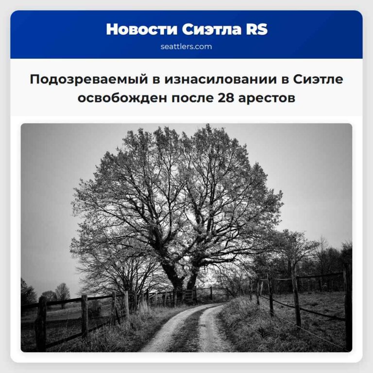 Подозреваемый в изнасиловании в Сиэтле освобожден после 28 арестов
