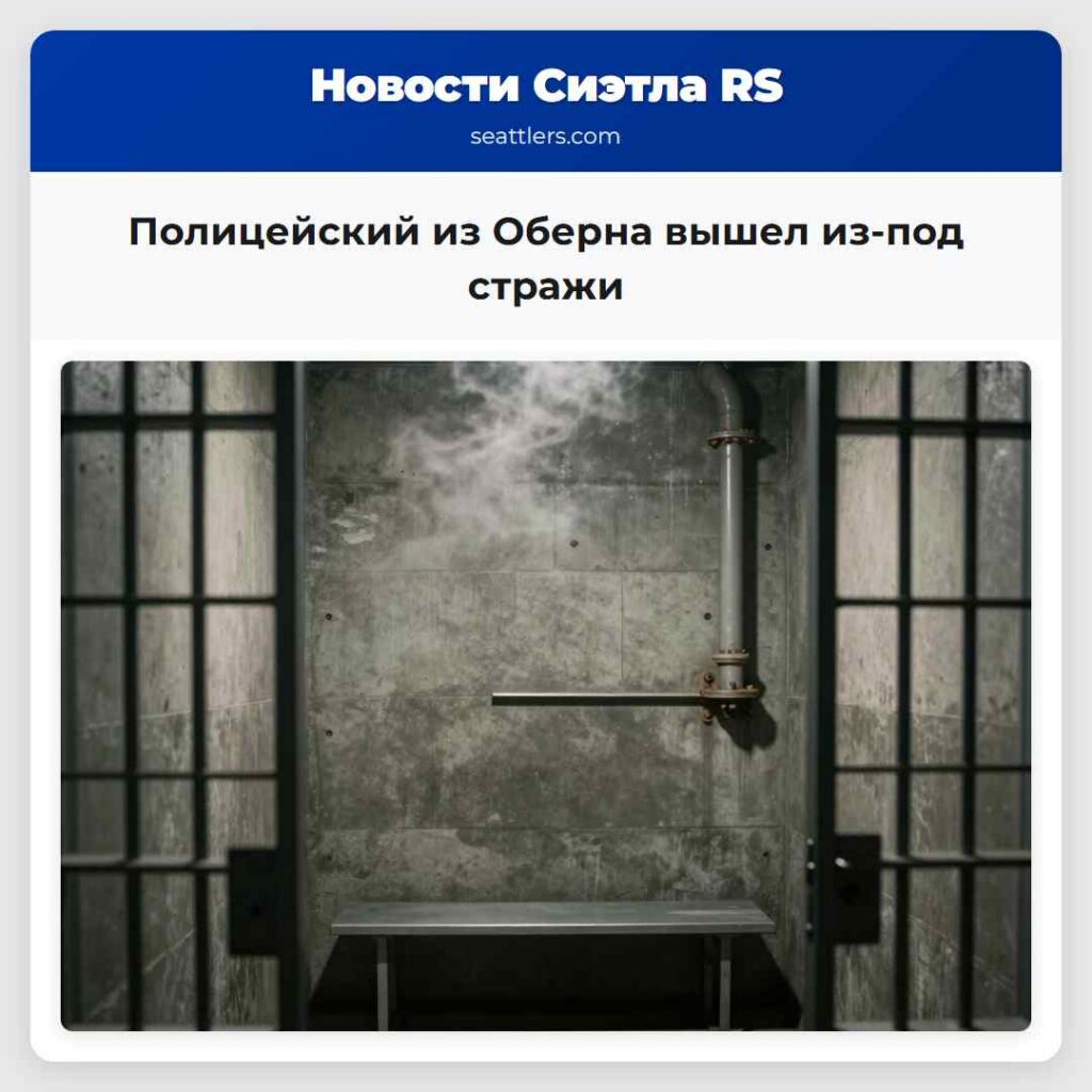 Полицейский из Оберна вышел из-под стражи