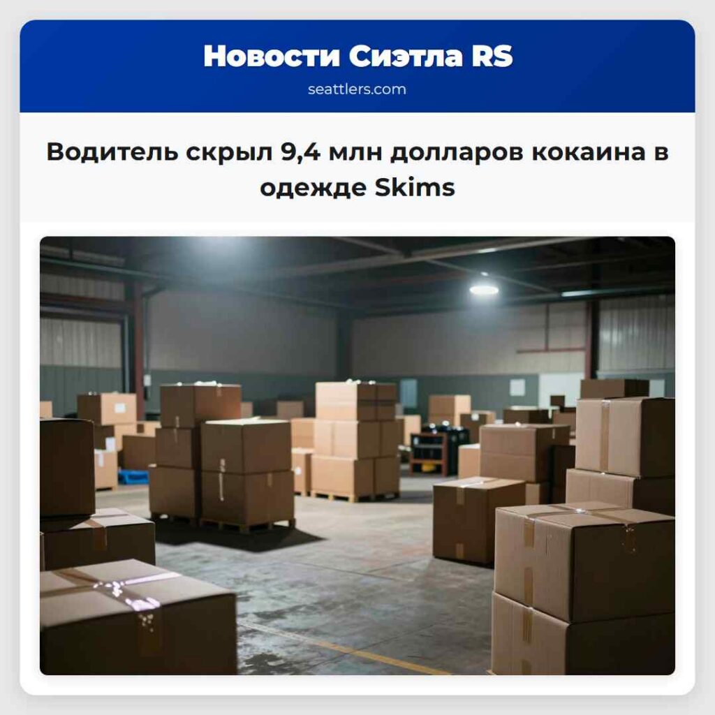 Водитель скрыл 9,4 млн долларов кокаина в одежде