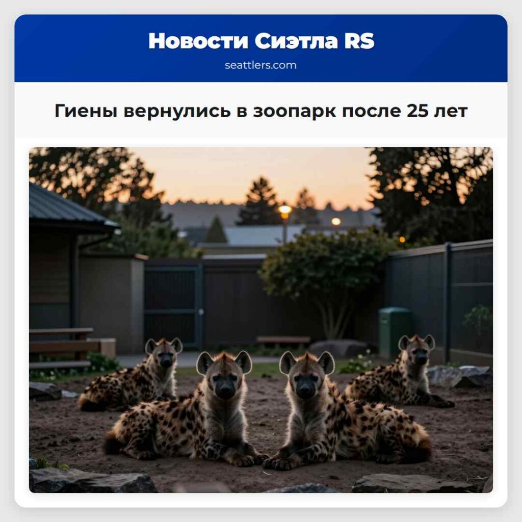 Гиены вернулись в зоопарк после 25 лет