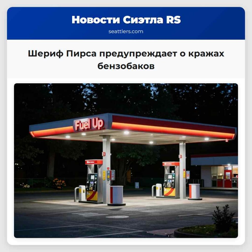 Шериф Пирса предупреждает о кражах бензобаков