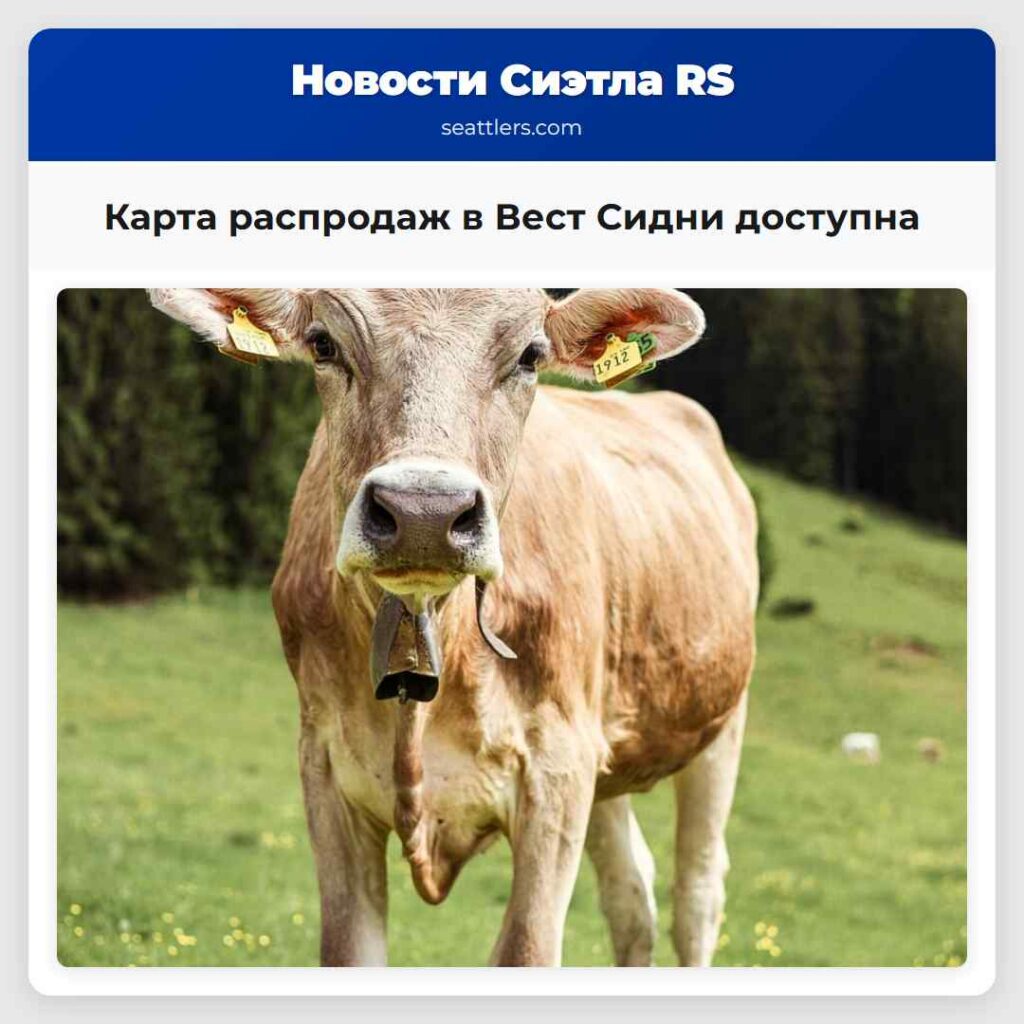Карта распродаж в Вест Сидни доступна