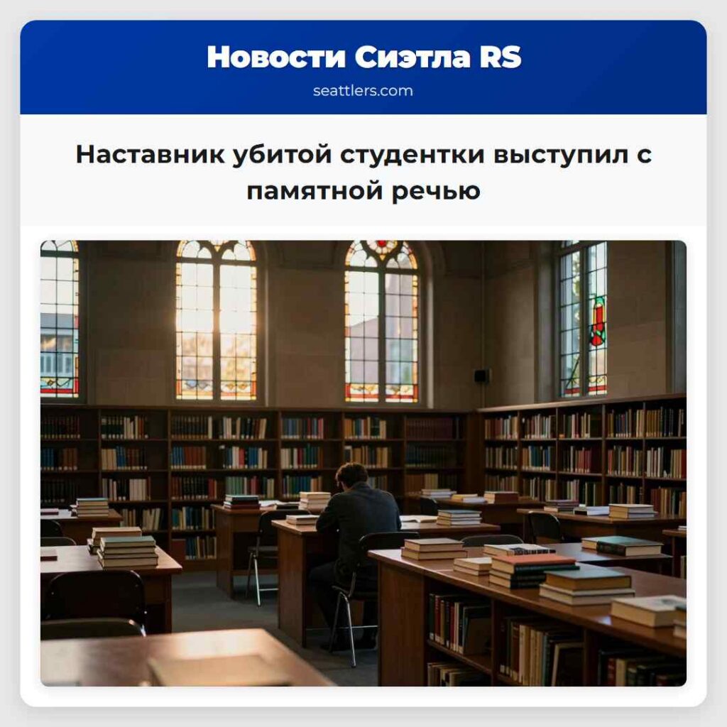 Наставник убитой студентки выступил с памятной