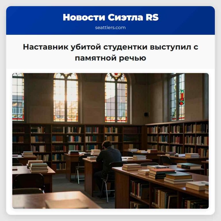 Наставник убитой студентки выступил с памятной речью