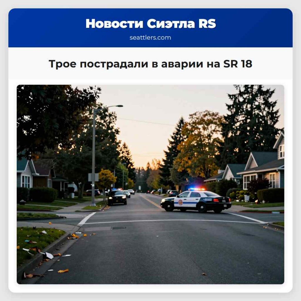 Трое пострадали в аварии на SR 18