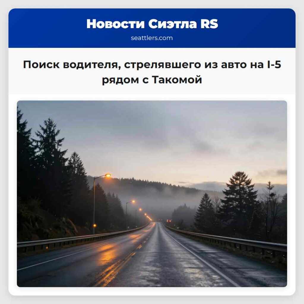 Поиск водителя, стрелявшего из авто на I-5 рядом