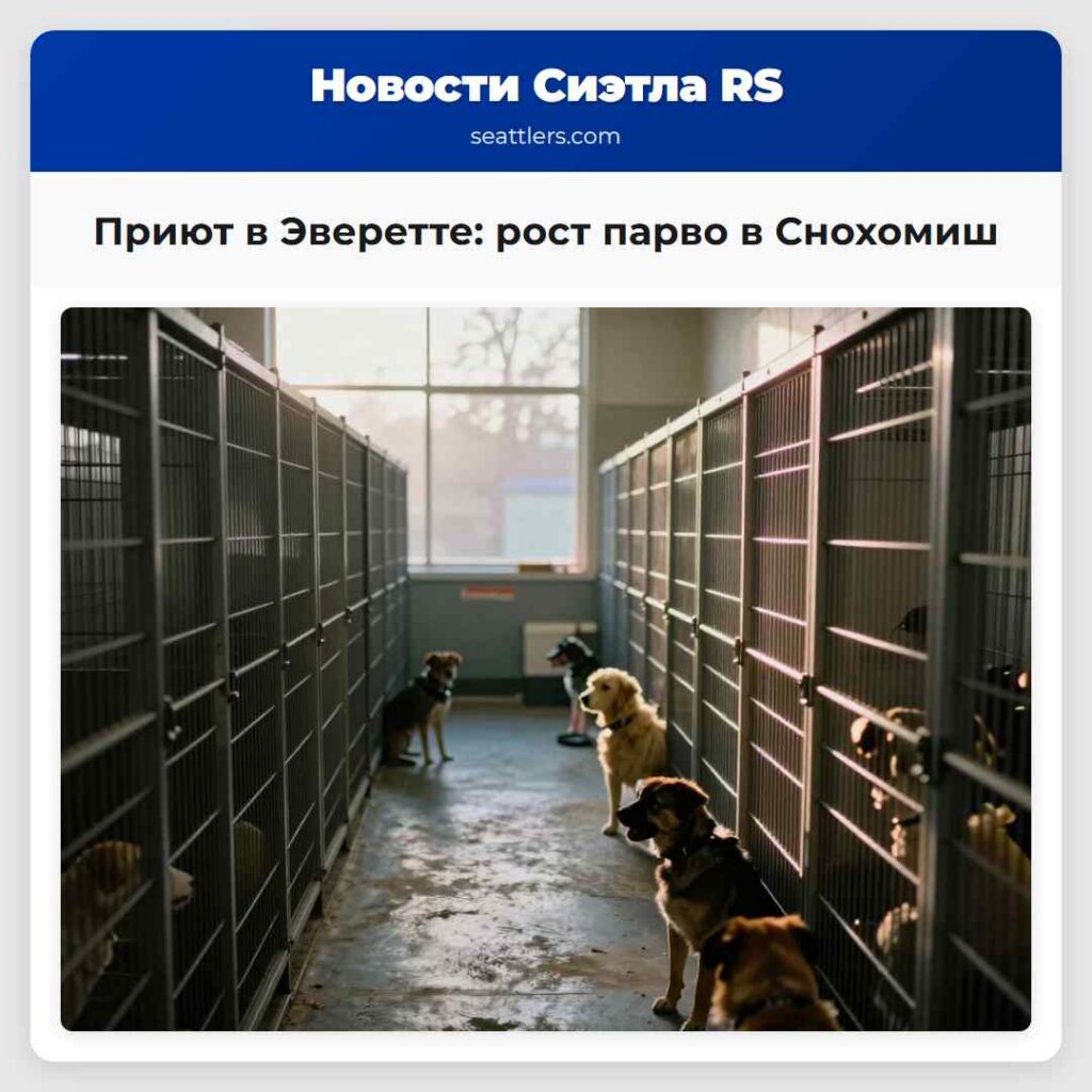 Приют в Эверетте: рост парво в Снохомиш