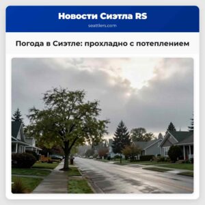 Погода в Сиэтле прохладно с потеплением