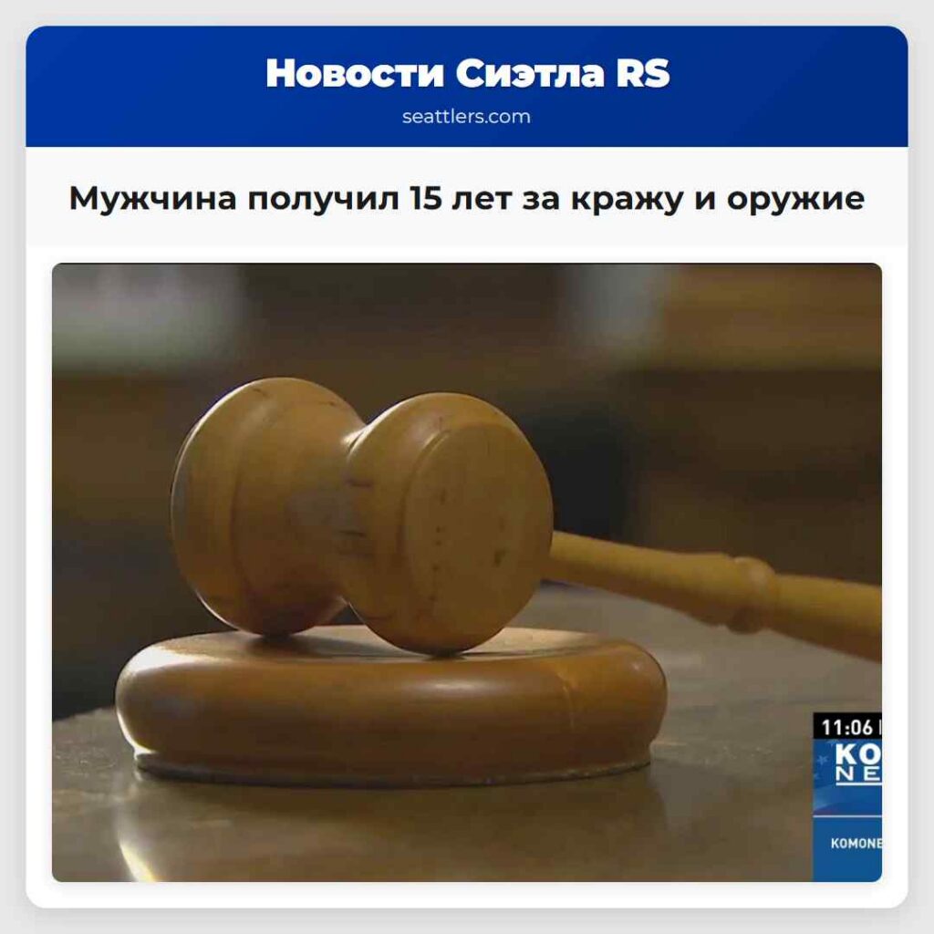 Мужчина получил 15 лет за кражу и оружие
