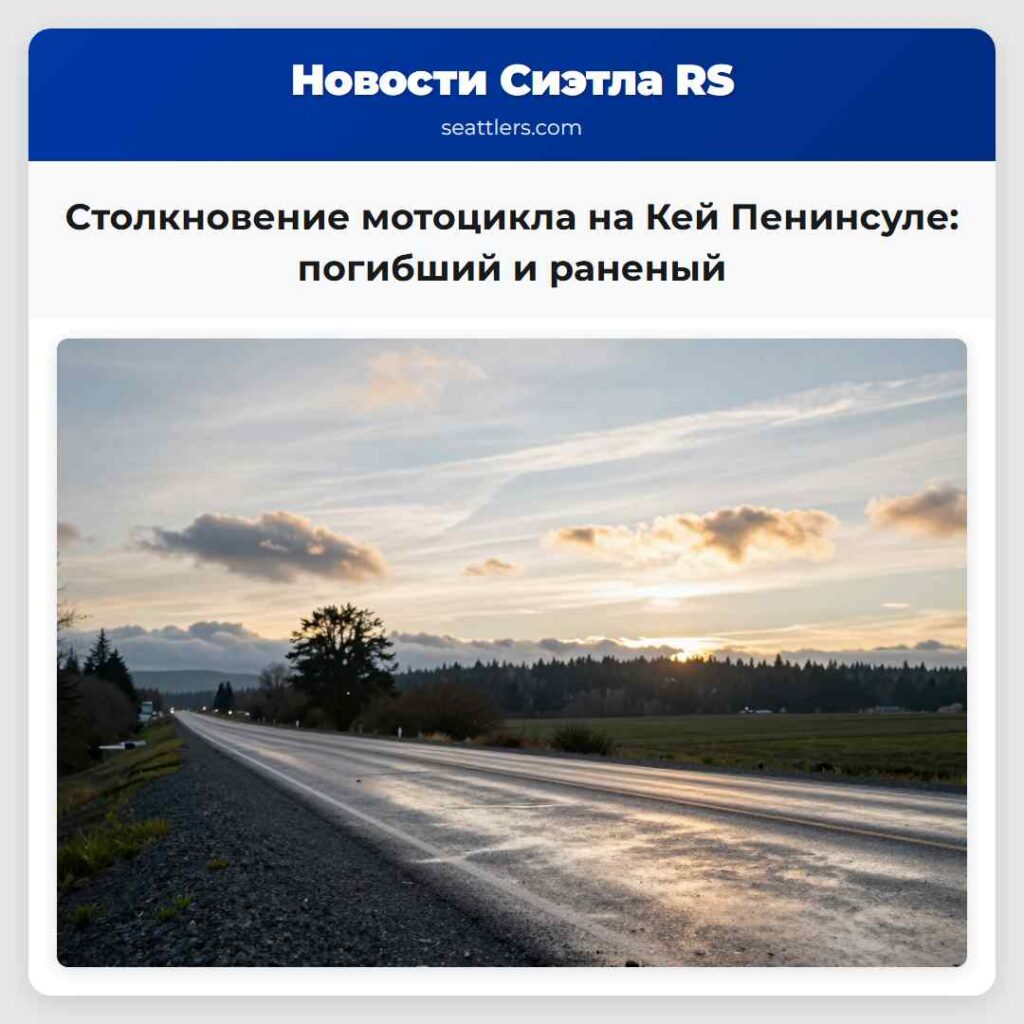 Столкновение мотоцикла на Кей Пенинсуле: погибший