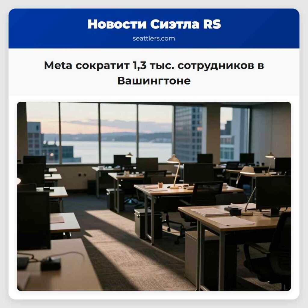 Meta сократит 1,3 тыс. сотрудников в Вашингтоне