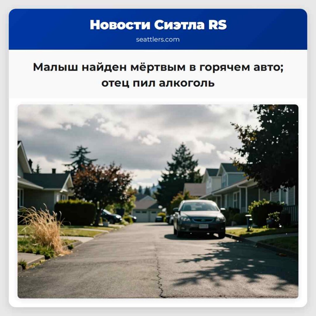 Малыш найден мёртвым в горячем авто; отец пил