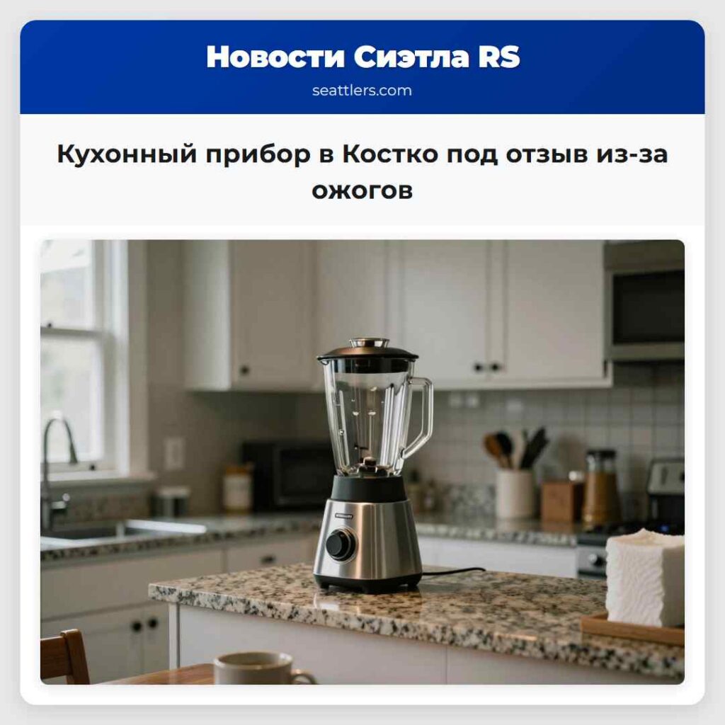 Кухонный прибор в Костко под отзыв из-за ожогов