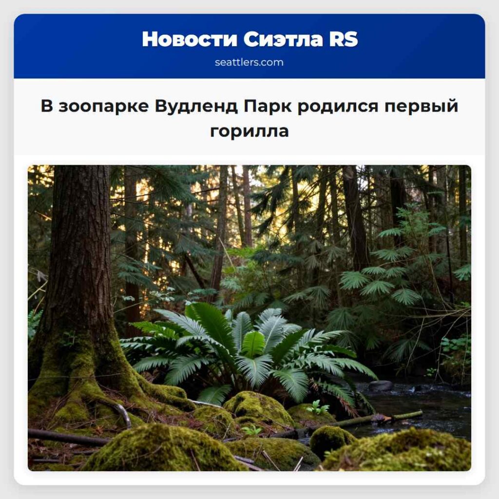 В зоопарке Вудленд Парк родился первый горилла