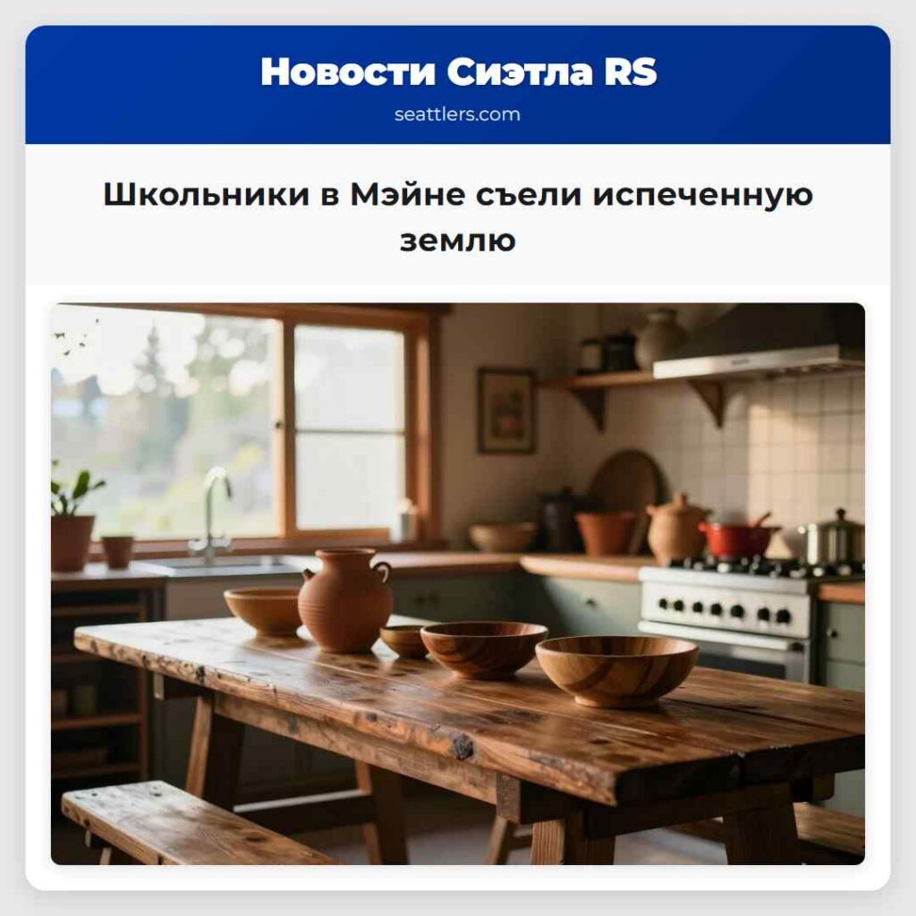 Школьники в Мэйне съели испеченную землю