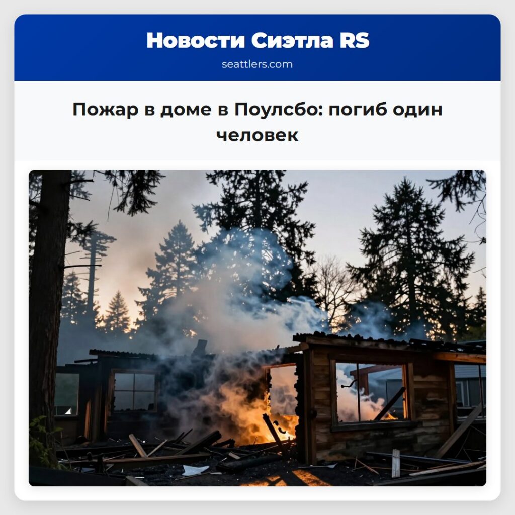 Пожар в доме в Поулсбо: погиб один человек
