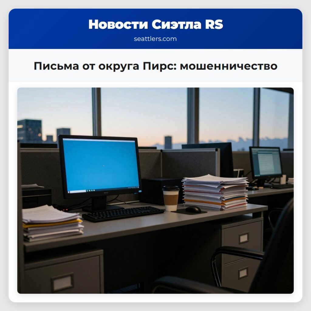Письма от округа Пирс: мошенничество