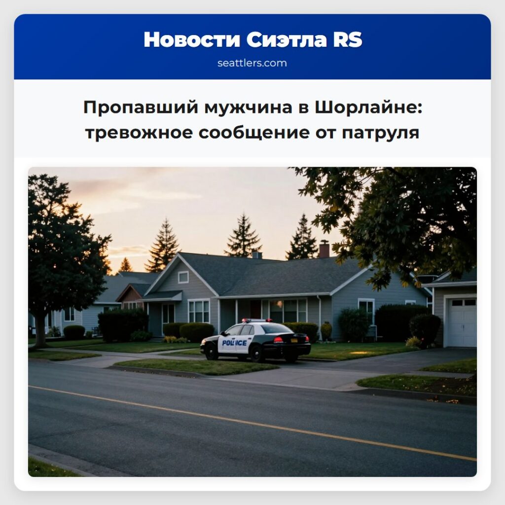 Пропавший мужчина в Шорлайне тревожное сообщение от патруля