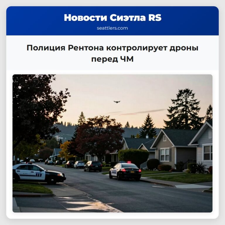 Полиция Рентона контролирует дроны перед ЧМ