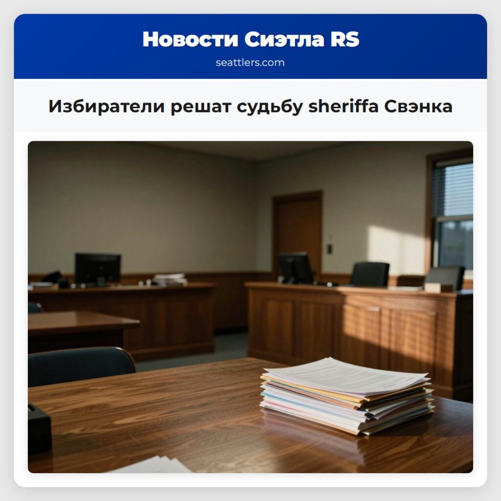 Избиратели решат судьбу sheriffа Свэнка