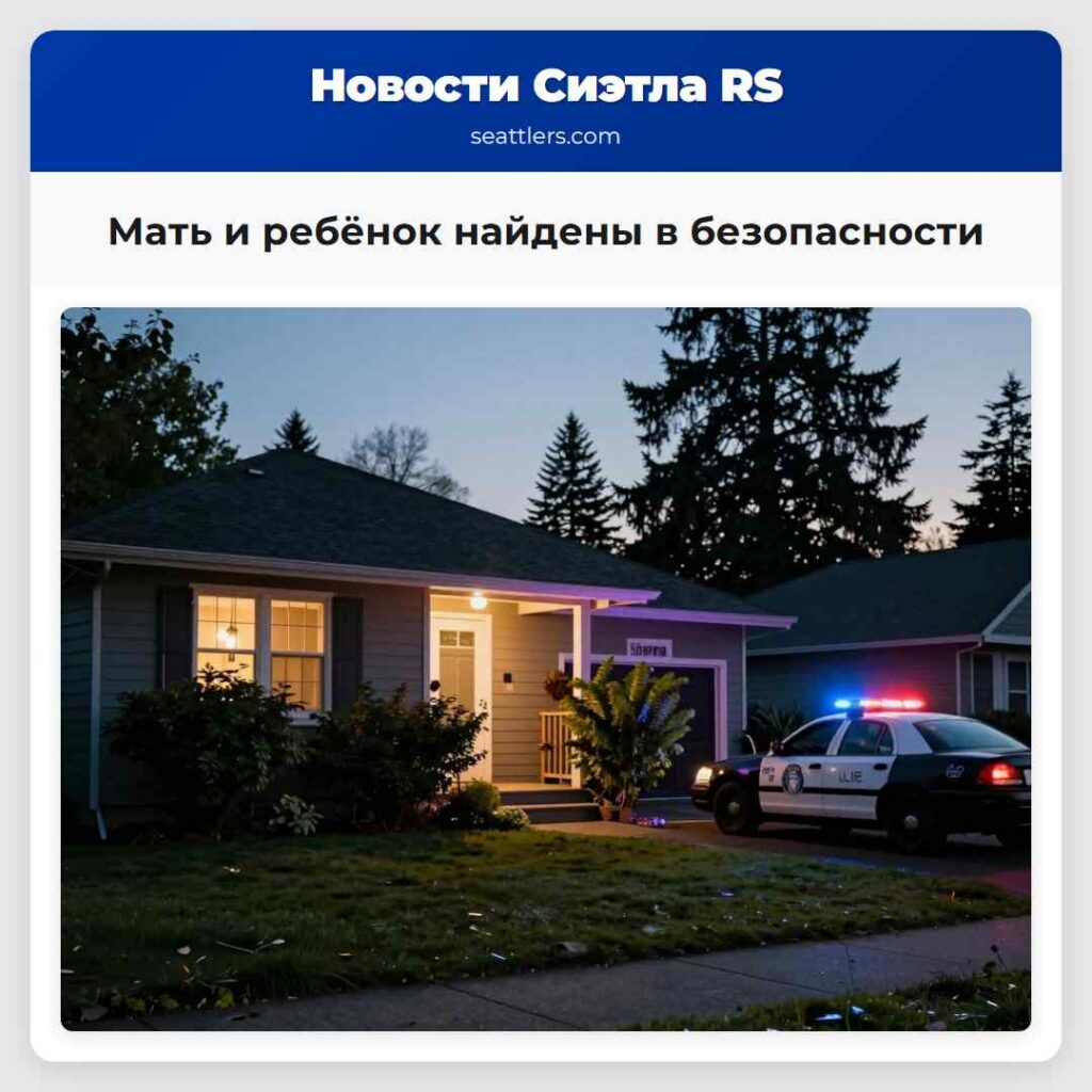 Мать и ребёнок найдены в безопасности