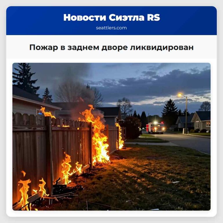 Пожар в заднем дворе ликвидирован