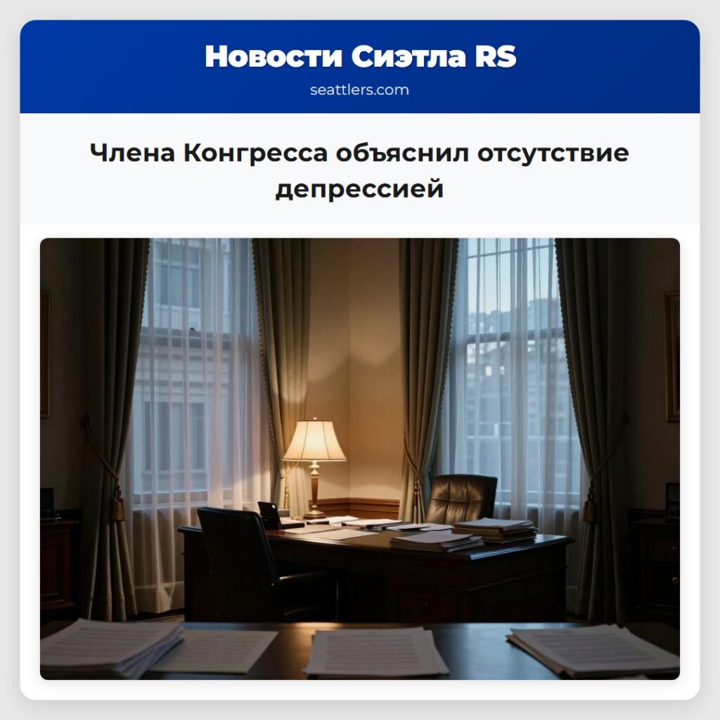 Члена Конгресса объяснил отсутствие депрессией