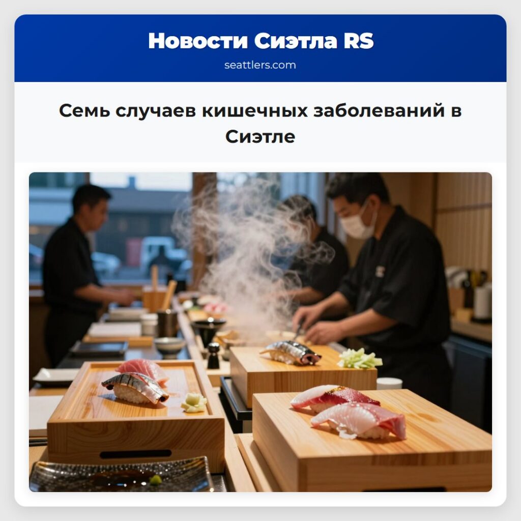 Семь случаев кишечных заболеваний в Сиэтле