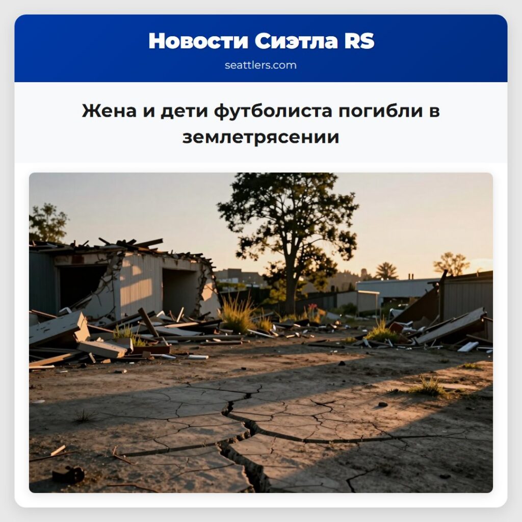 Жена и дети футболиста погибли в землетрясении
