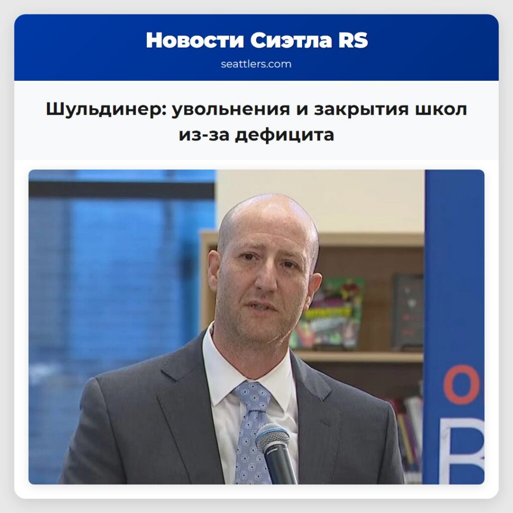 Шульдинер: увольнения и закрытия школ из-за
