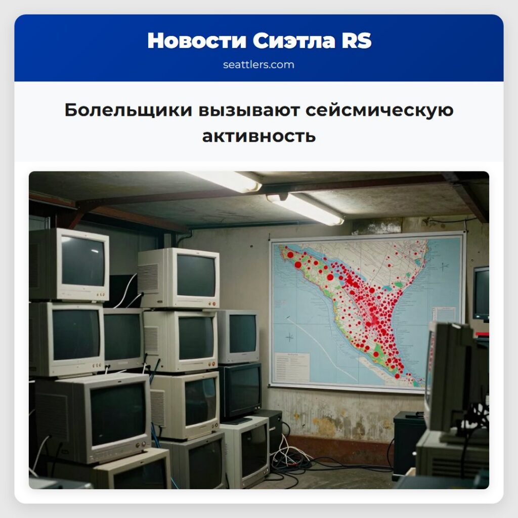 Болельщики вызывают сейсмическую активность