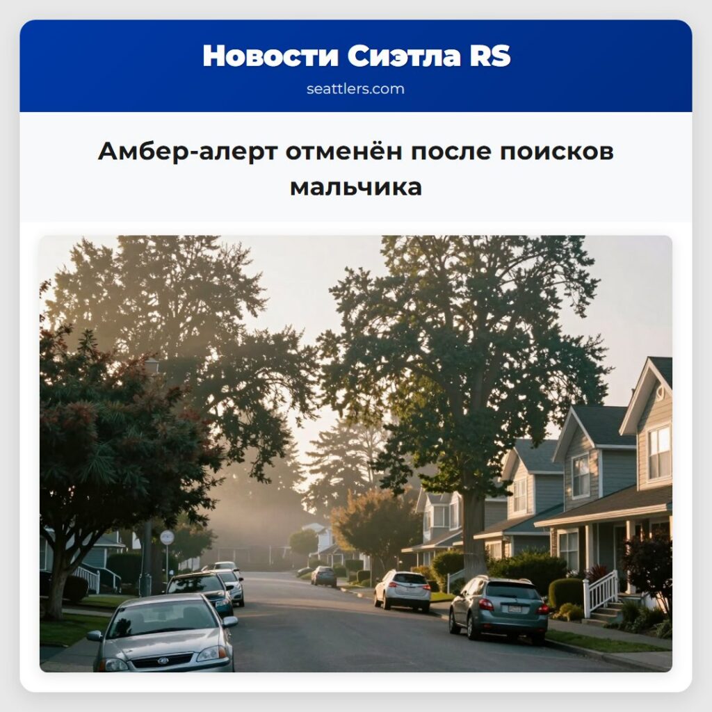 Амбер-алерт отменён после поисков мальчика