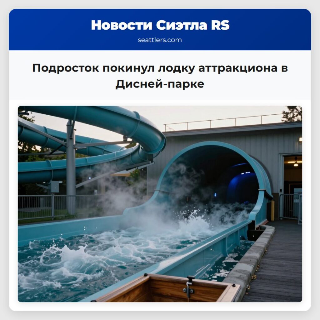 Подросток покинул лодку аттракциона в Дисней-парке