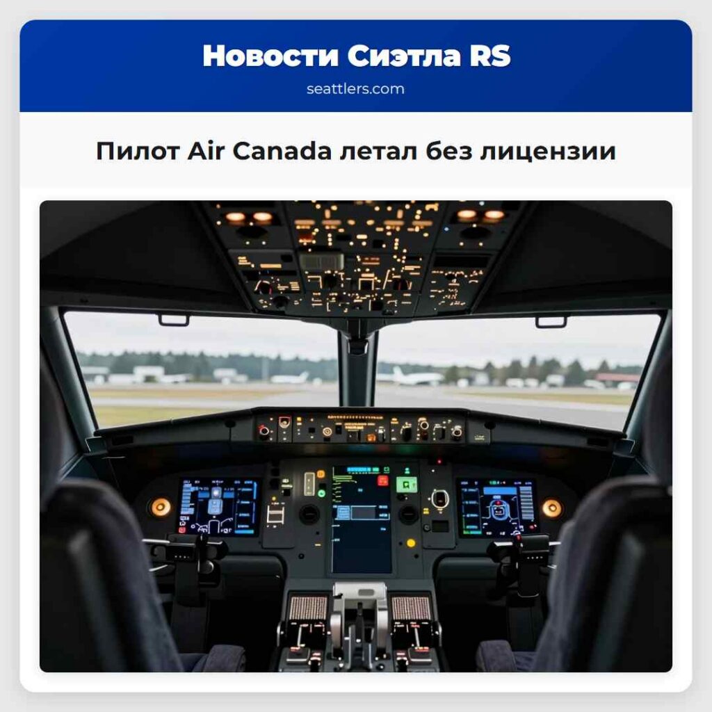 Пилот Air Canada летал без лицензии