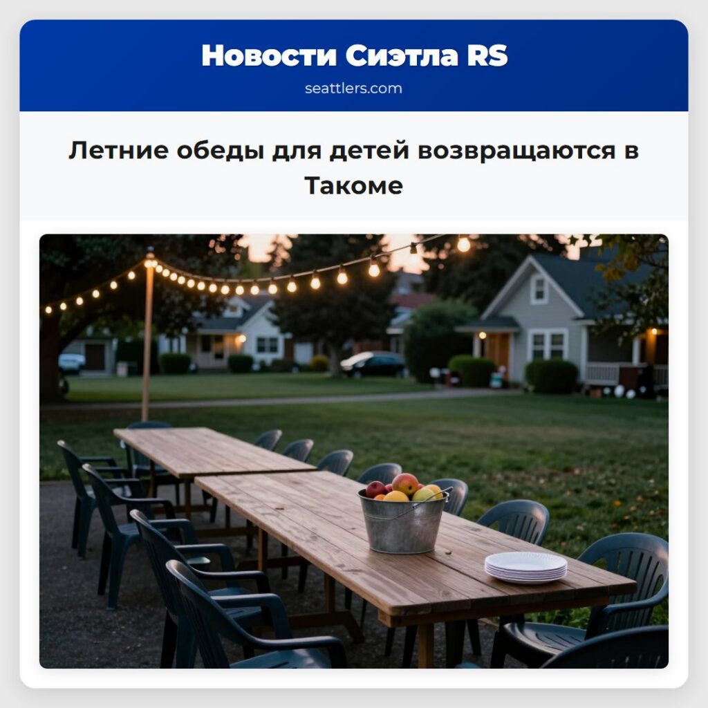 Летние обеды для детей возвращаются в Такоме